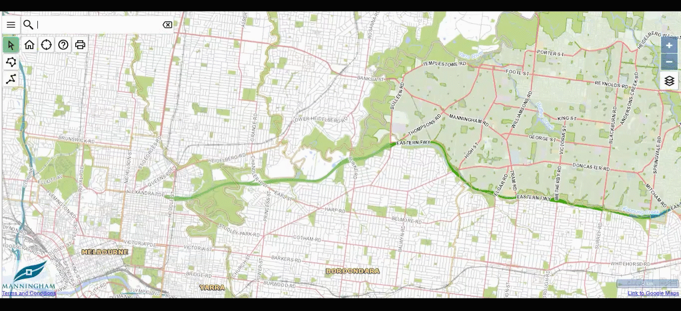 How to find planning zones Instructional GIF on how to find planning zones