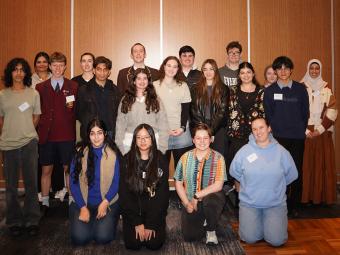 Manningham Youth Advisory Committee members standing together