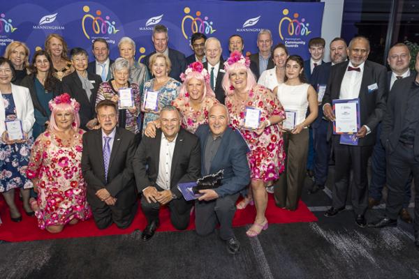 Manningham Councillors with winners and finalists from the Manningham Community Awards 2025