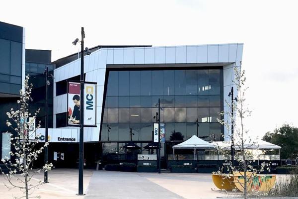 View of MC Square building and courtyard